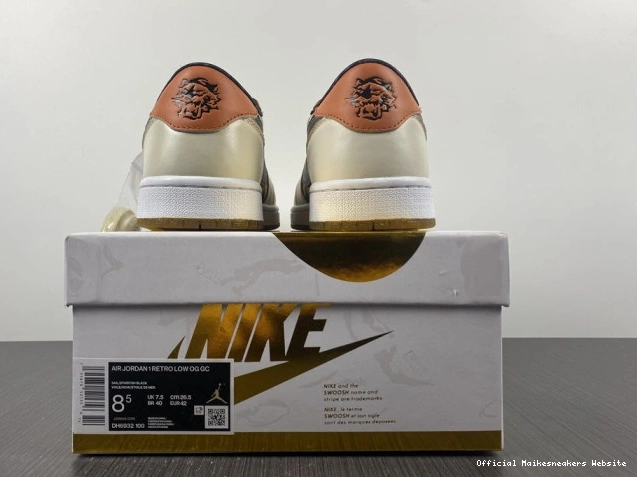 Official Maikesneakers Year Tiger of 1 Jordan the Air Low OG DH6932-100 0801